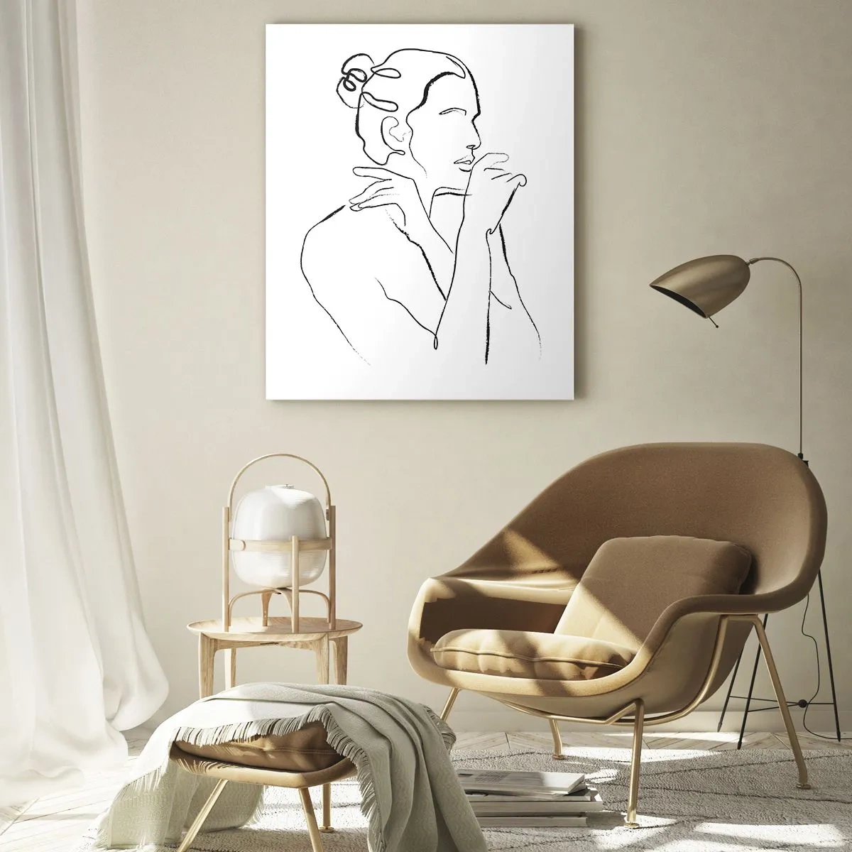 Quadro em vidro - Nu: um mistério sensual - 80x120 cm