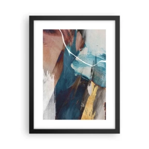 Pôster com moldura preta - Com elegância e energia - 30x40 cm