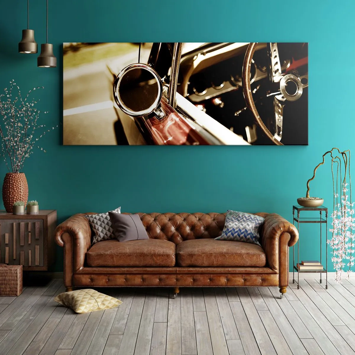 Quadro em tela - Um carro com alma - 100x40 cm