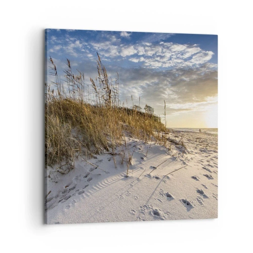 Quadro em tela - Um convite para um passeio - 60x60 cm