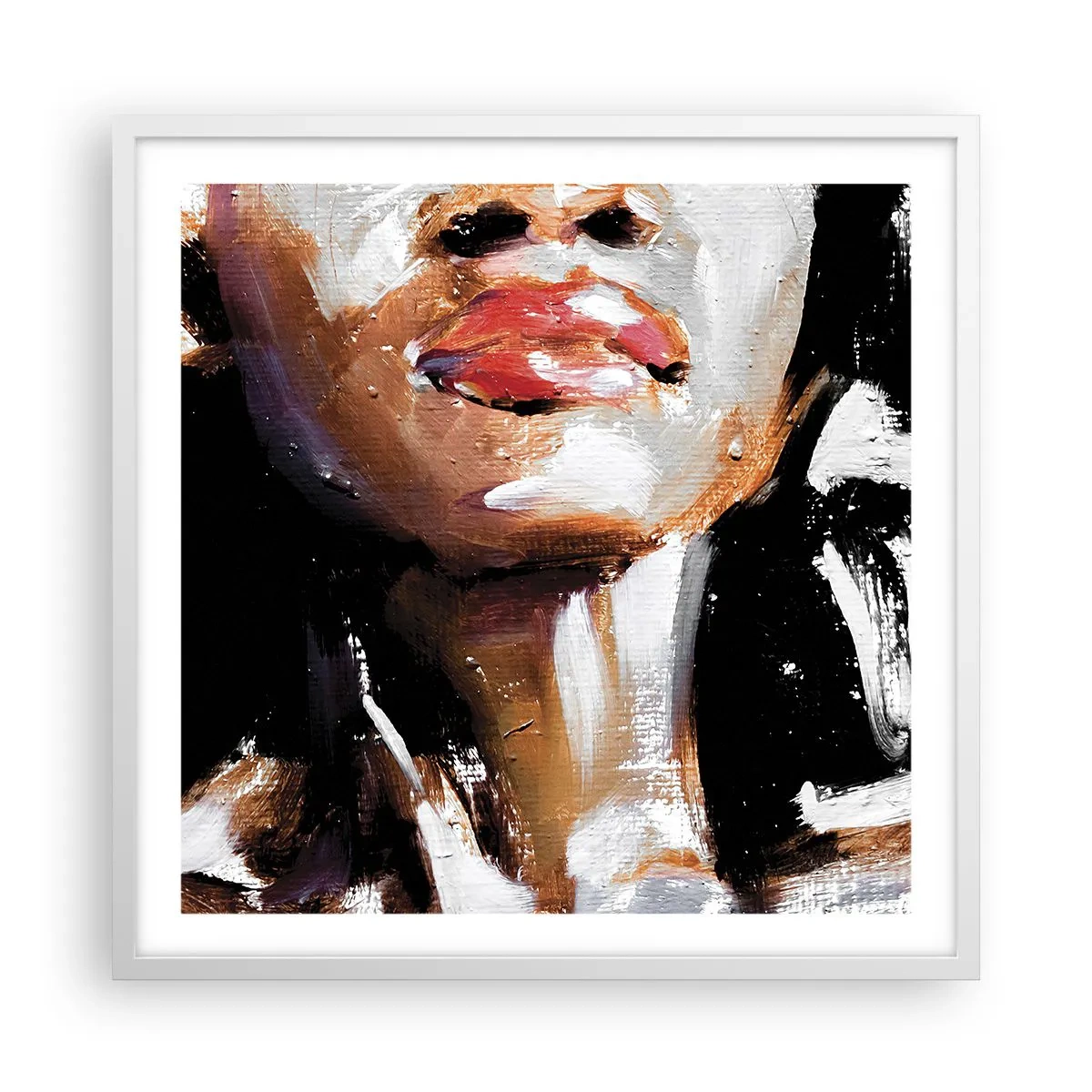 Pôster em moldura branca - Orgulho sem preconceitos - 60x60 cm