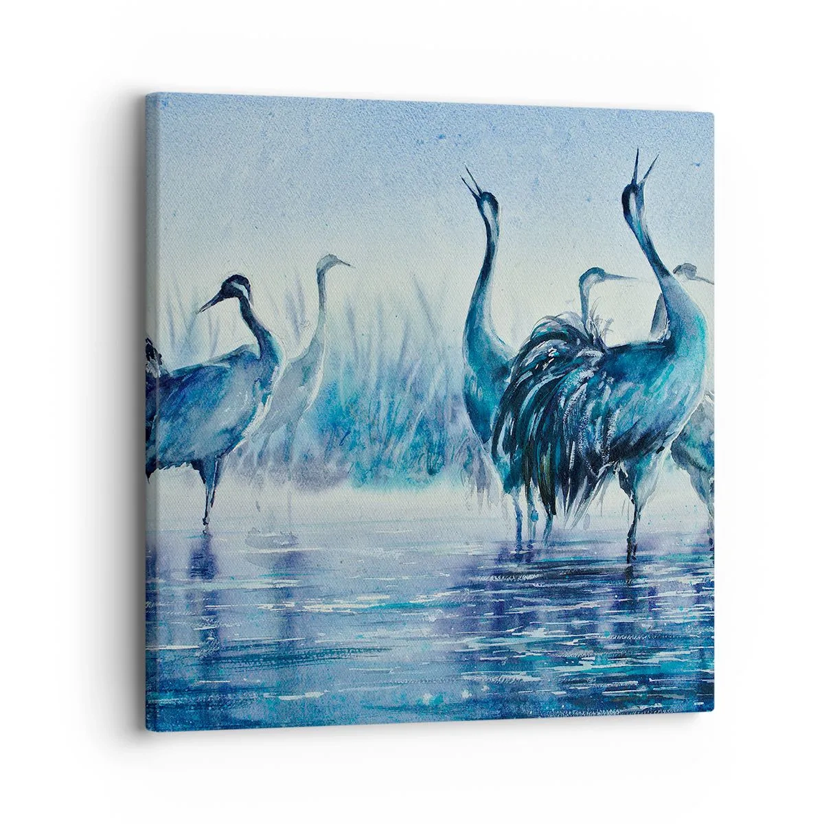 Quadro em tela - Reunião matinal - 30x30 cm