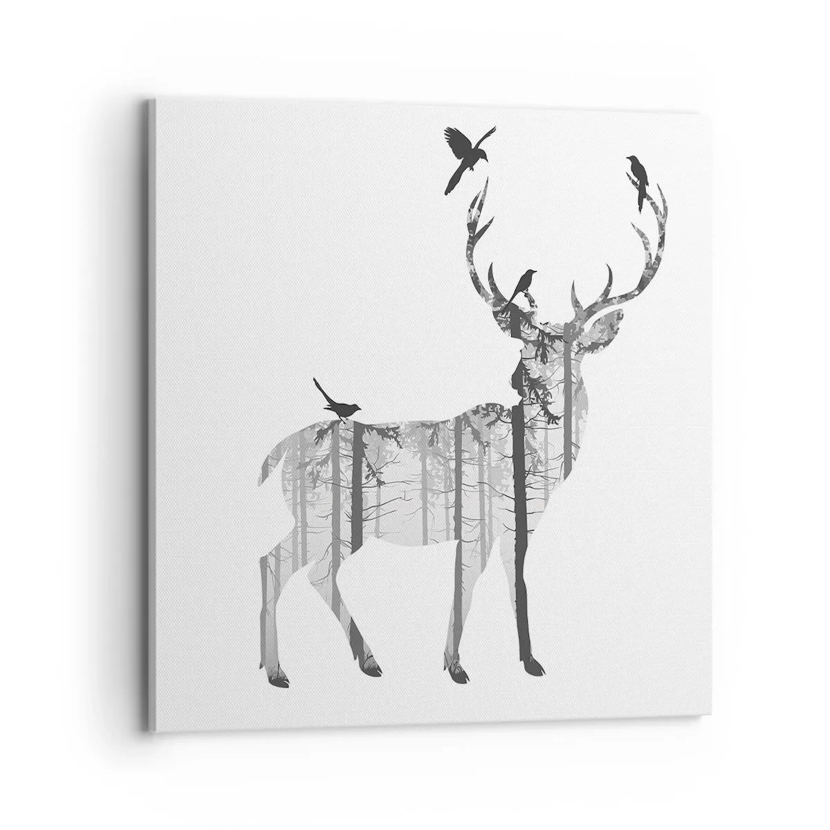 Quadro em tela - Bom espírito da floresta - 70x70 cm