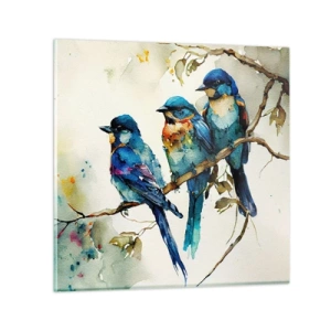 Quadro em vidro - Ele ficou ofendido? - 40x40 cm
