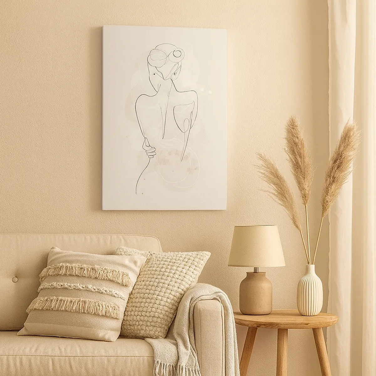 Quadro em tela - Como um instrumento sensível - 50x70 cm