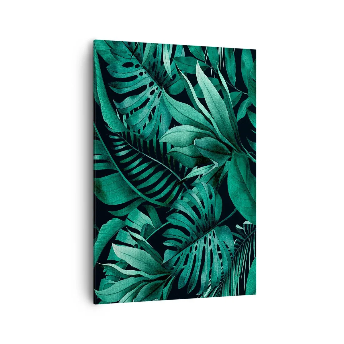 Quadro em tela - A profundidade da vegetação tropical - 70x100 cm