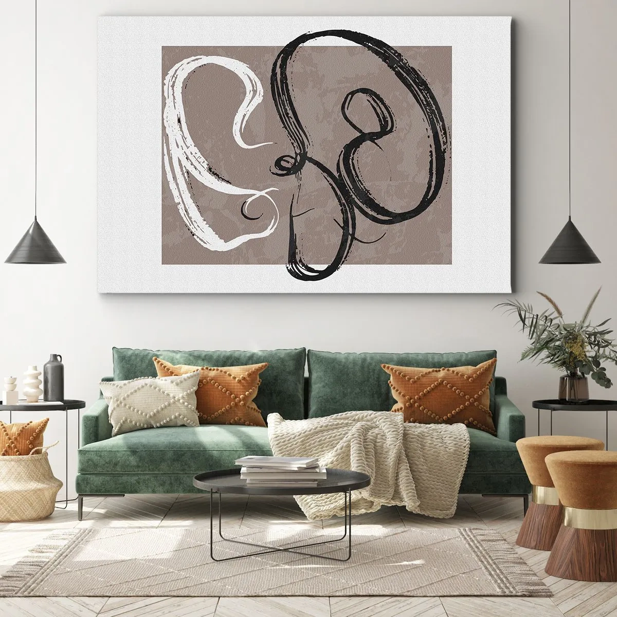Quadro em tela - Composição – a busca pela plenitude - 70x50 cm