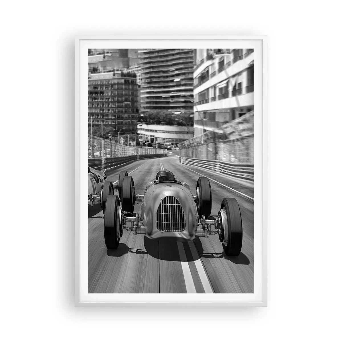 Pôster em moldura branca - Era uma vez em Monte Carlo - 70x100 cm