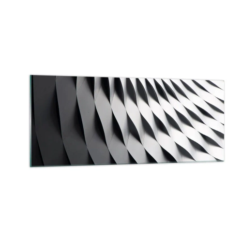 Quadro em vidro - Na superfície das ondas - 100x40 cm