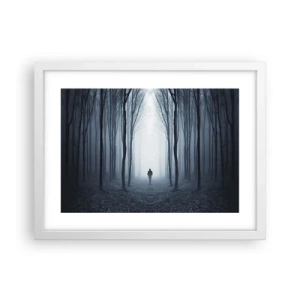 Pôster em moldura branca - Tudo simples e claro - 40x30 cm