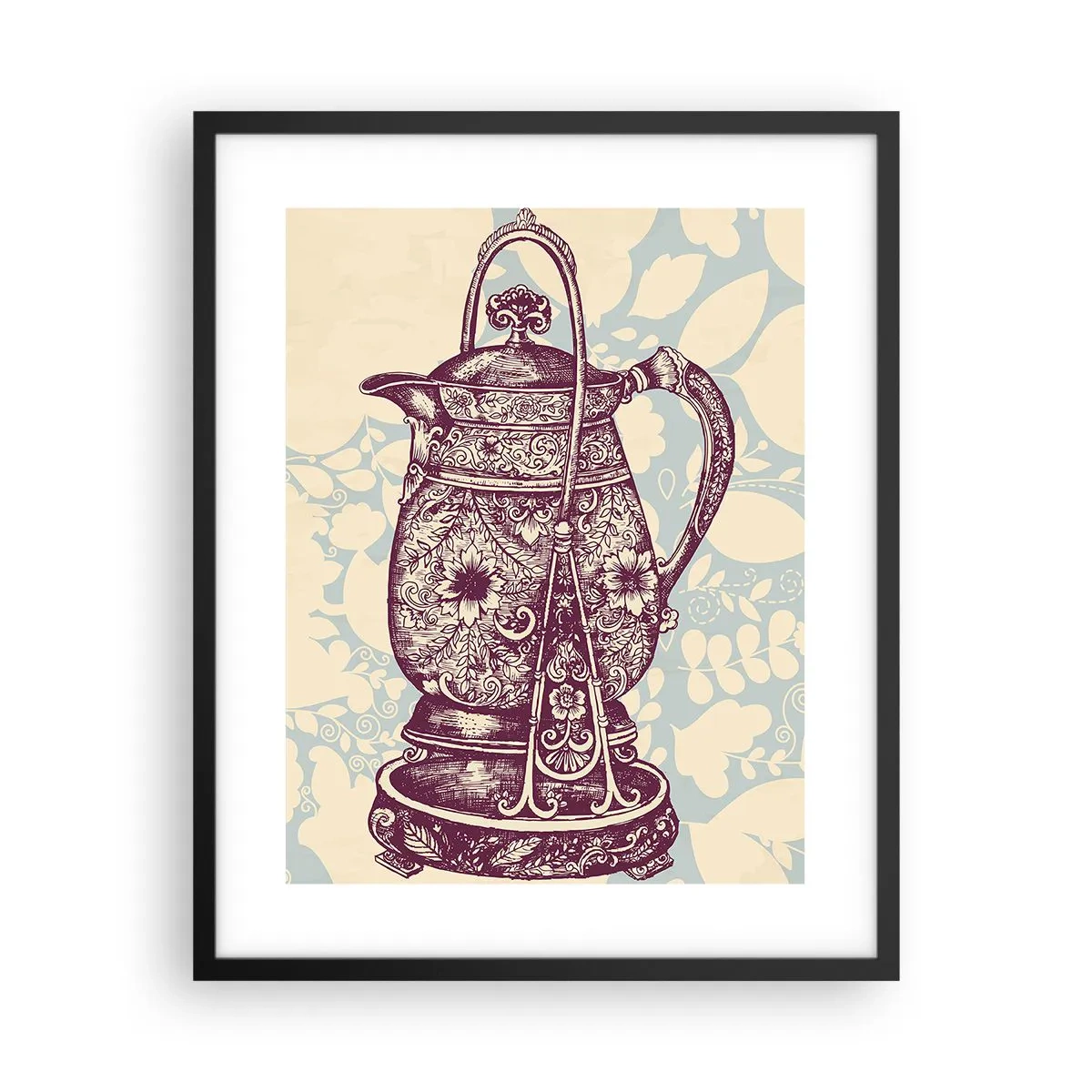 Pôster com moldura preta - A beleza da vida cotidiana - 40x50 cm