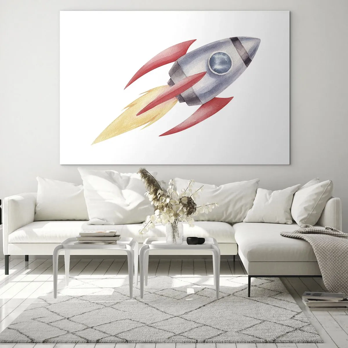 Quadro em vidro - Mais alto, mais rápido e mais longe - 120x80 cm