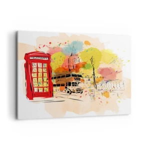 Quadro em tela - A cidade da variedade - 100x70 cm