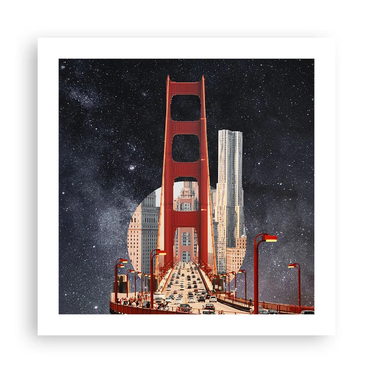 Pôster - Sempre no centro - 50x50 cm
