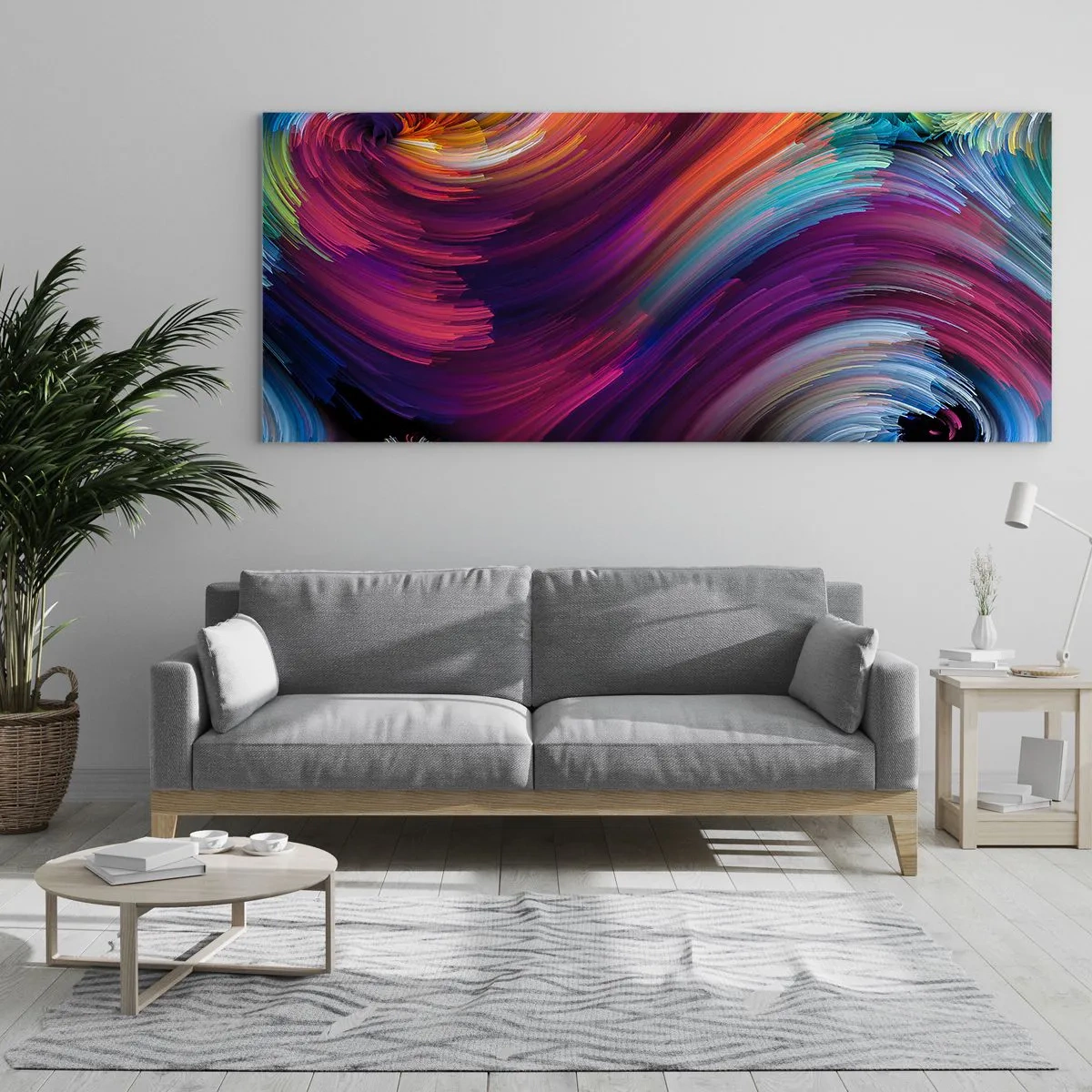 Quadro em vidro - O início de um novo mundo - 140x50 cm