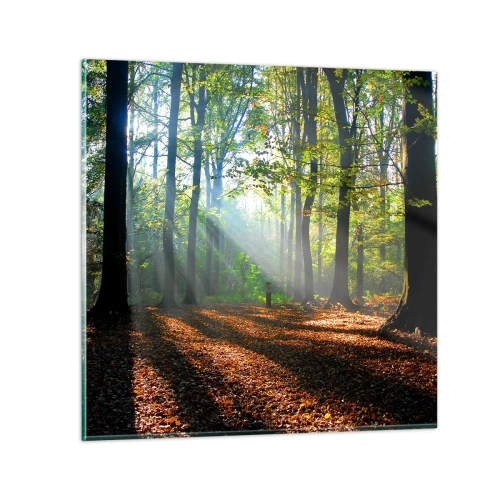 Quadro em vidro - Luzes e sombras - 40x40 cm