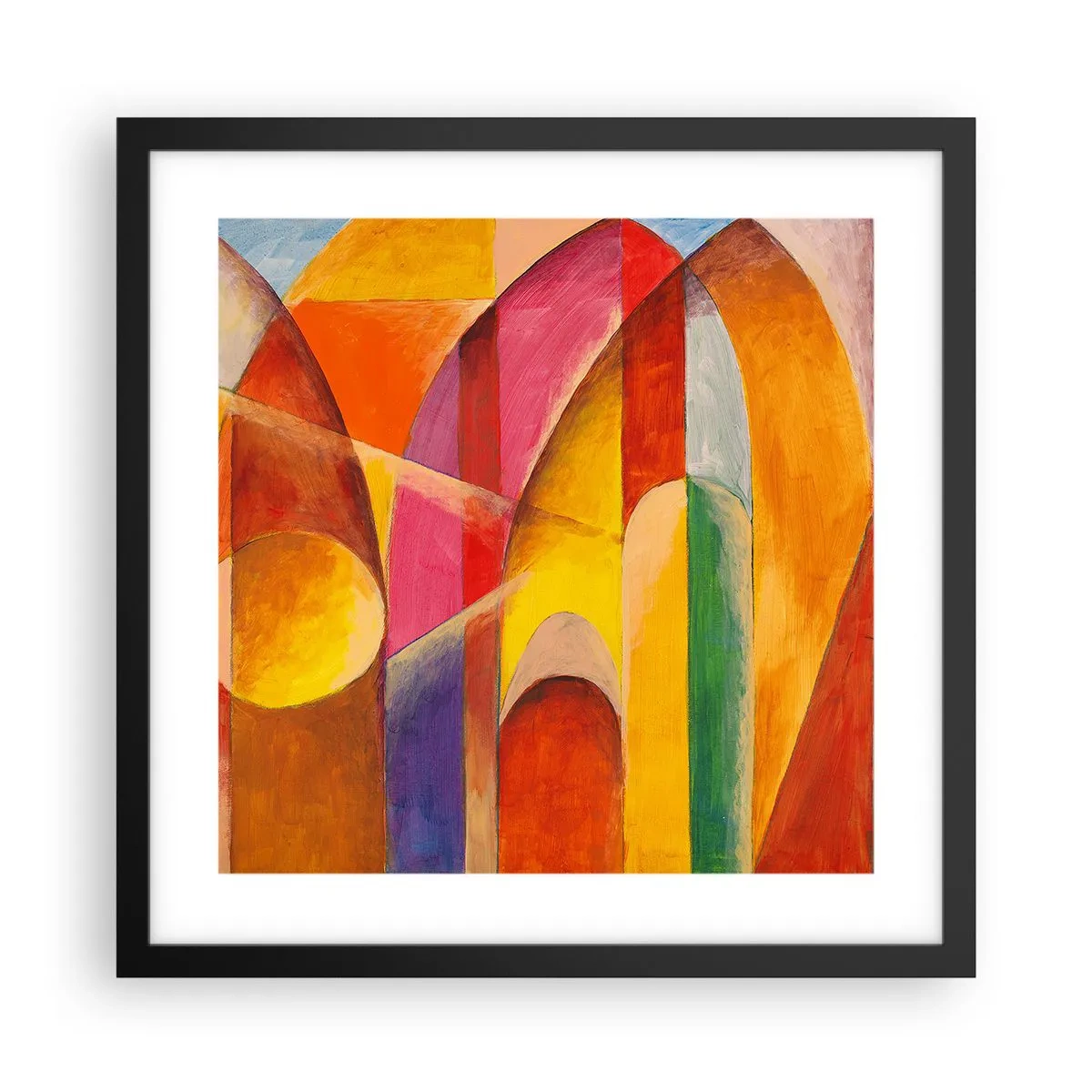 Pôster com moldura preta - Catedral do Sol - 40x40 cm