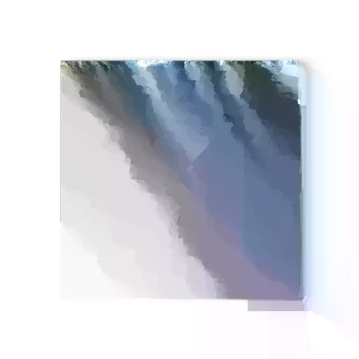 Relógio de parede - Relógio em vidro - Radiante de manhã - 30x30 cm