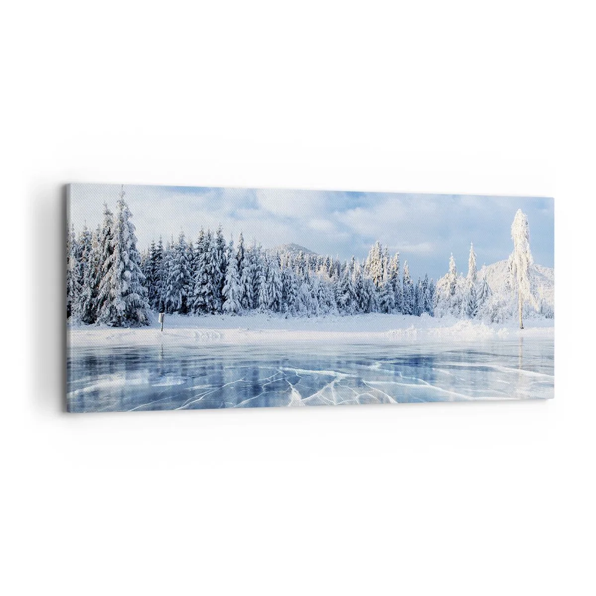 Quadro em tela - Vista deslumbrante e cristalina - 100x40 cm