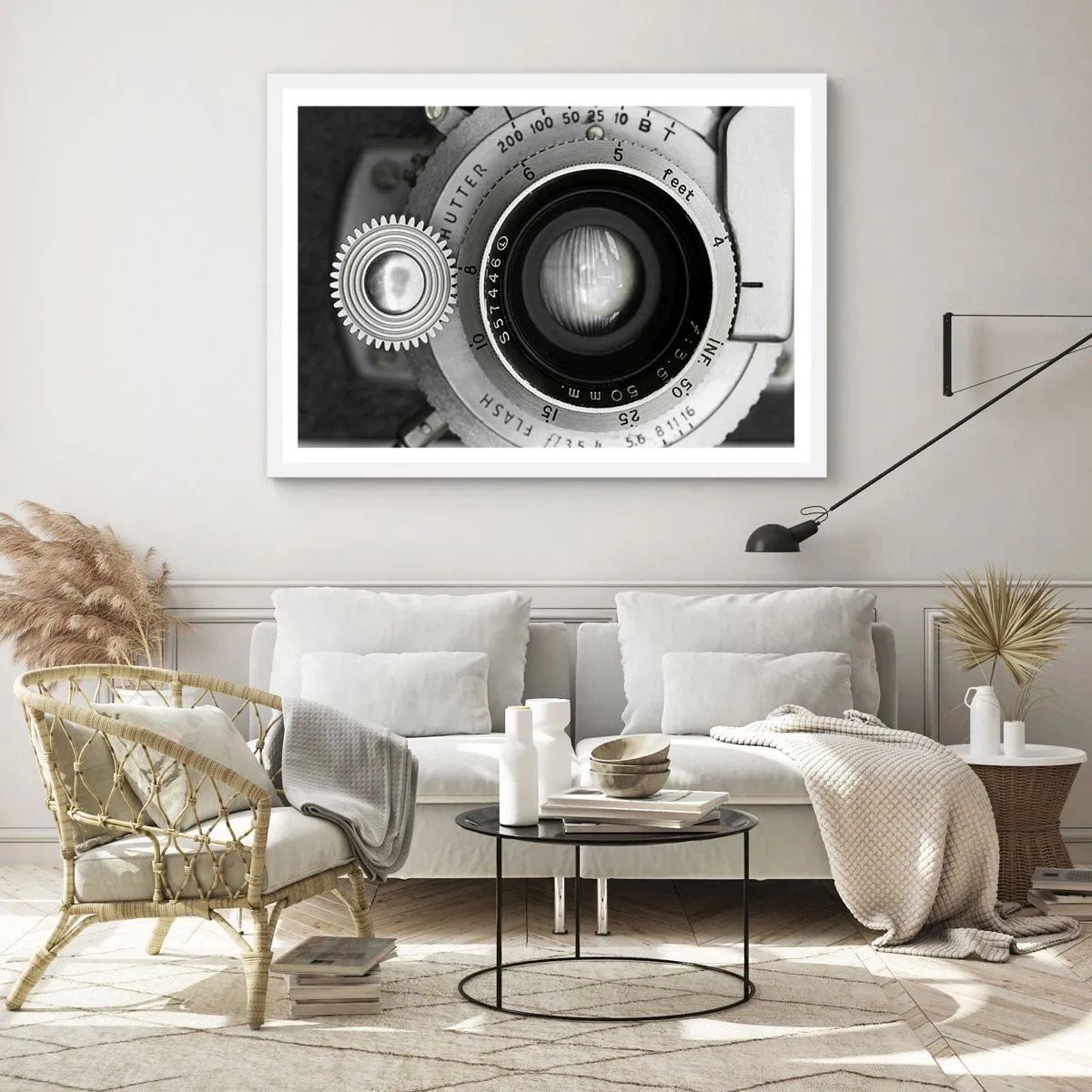 Pôster em moldura branca - Uma história sobre Hollywood - 50x40 cm