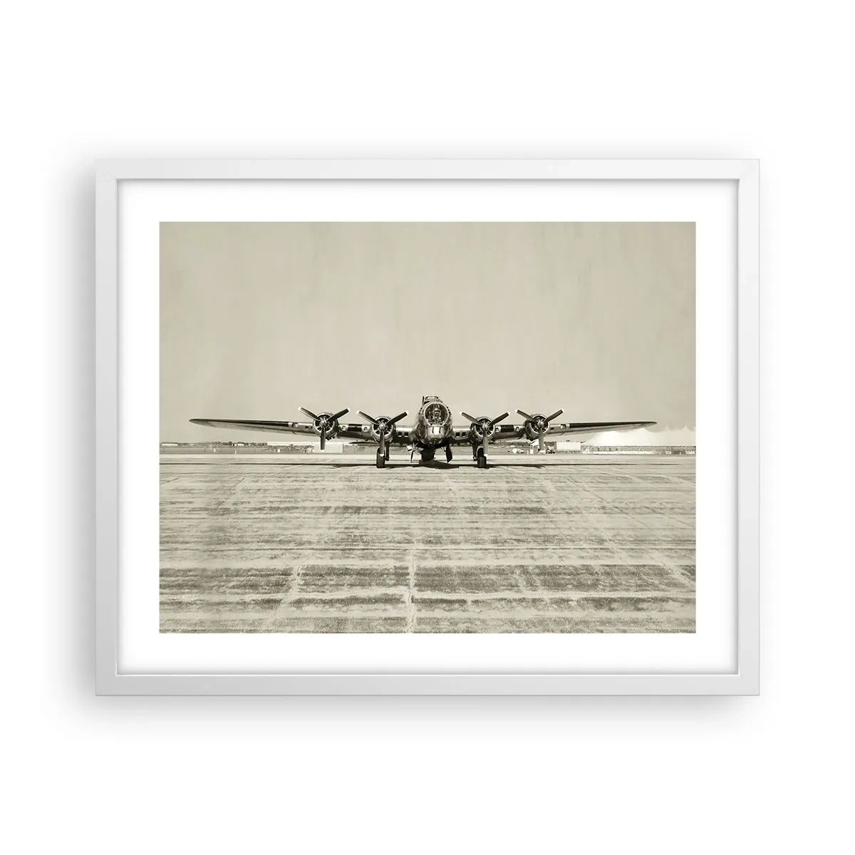 Pôster em moldura branca - Pronto como sempre - 50x40 cm