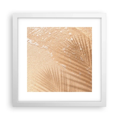 Pôster em moldura branca - A sombra de um verão quente - 30x30 cm