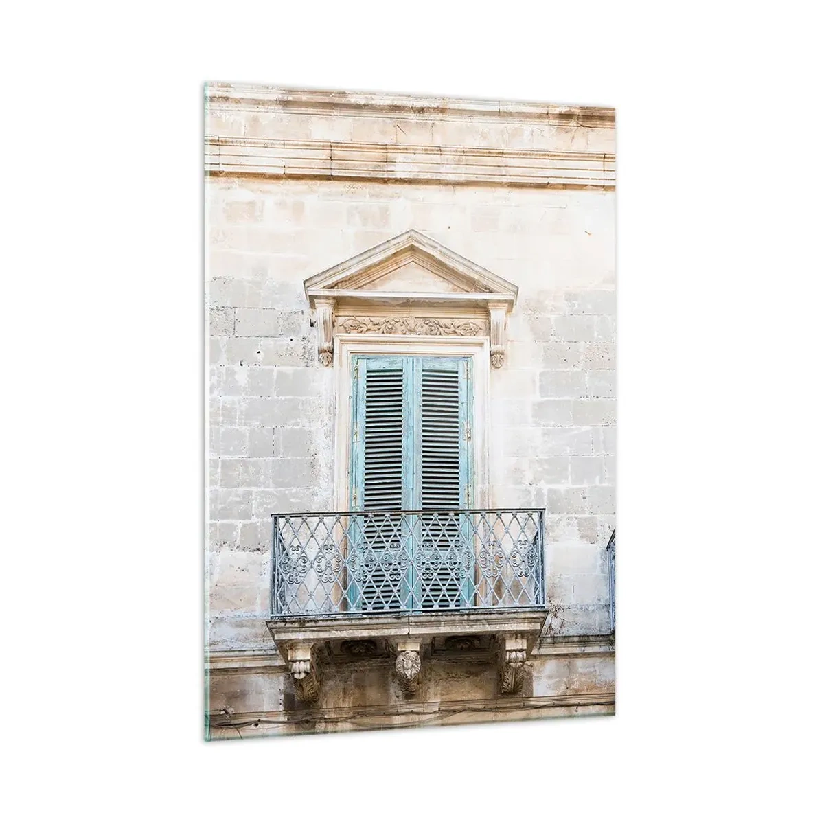 Quadro em vidro - O charme único da Itália - 50x70 cm