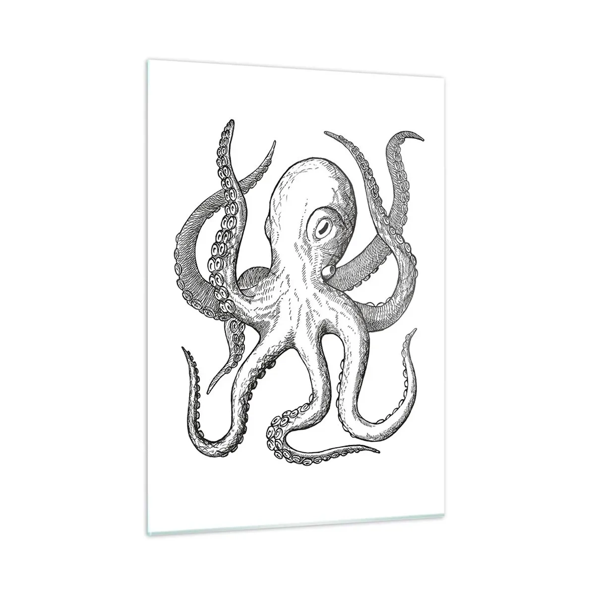 Quadro em vidro - Dançando com as ondas - 50x70 cm