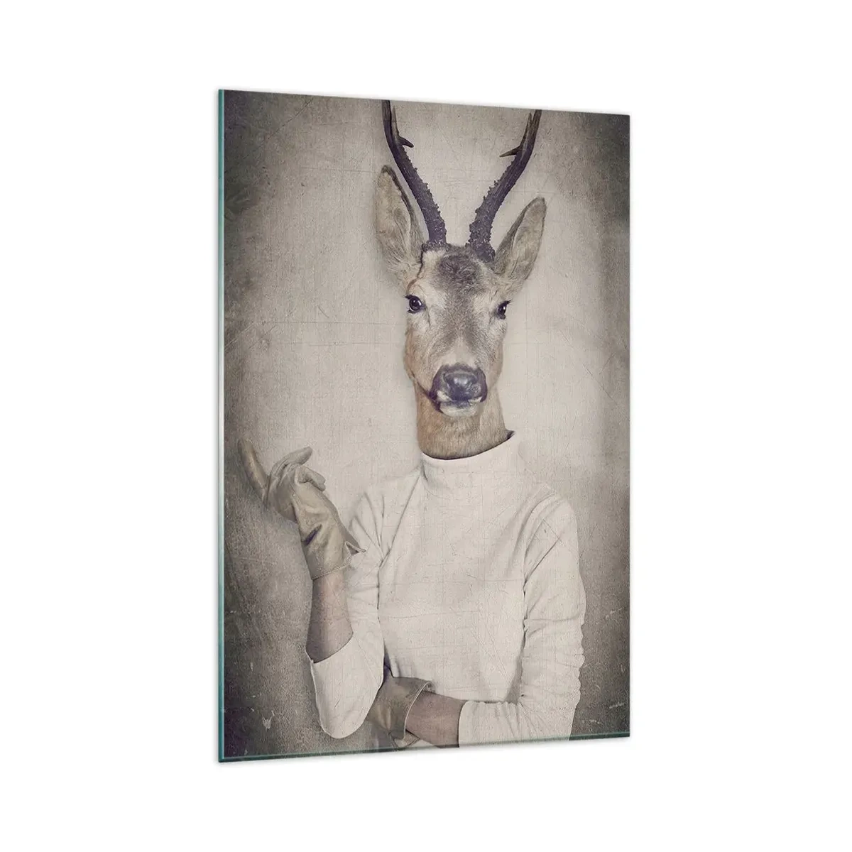 Quadro em vidro - Deixem os gestos falar - 80x120 cm