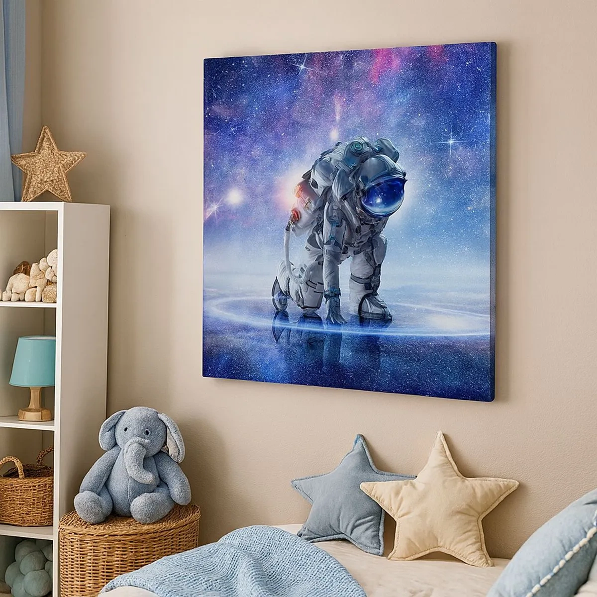 Quadro em tela - Céu estrelado acima de mim - 30x30 cm