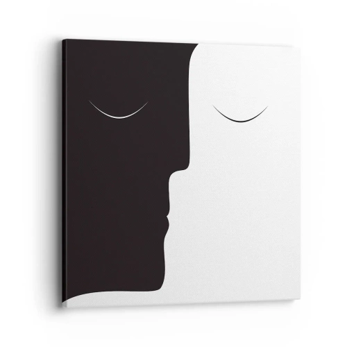 Quadro em tela - Unidade de opostos - 40x40 cm