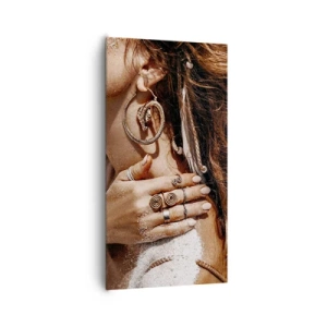 Quadro em tela - A rainha da praia selvagem - 65x120 cm