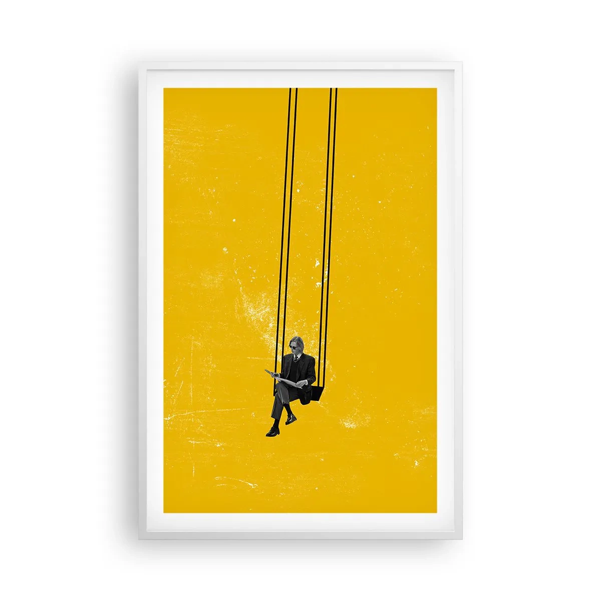 Pôster em moldura branca - Dia como todos os dias - 61x91 cm