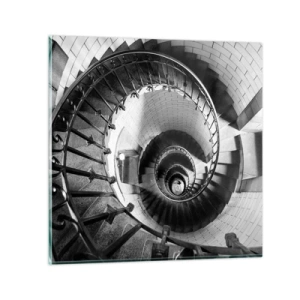 Quadro em vidro - Cada vez mais alto - 60x60 cm