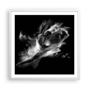 Pôster em moldura branca - Parado no ar - 60x60 cm