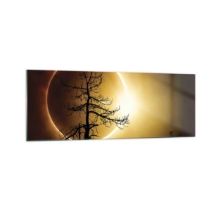 Quadro em vidro - Eclipse total - 140x50 cm