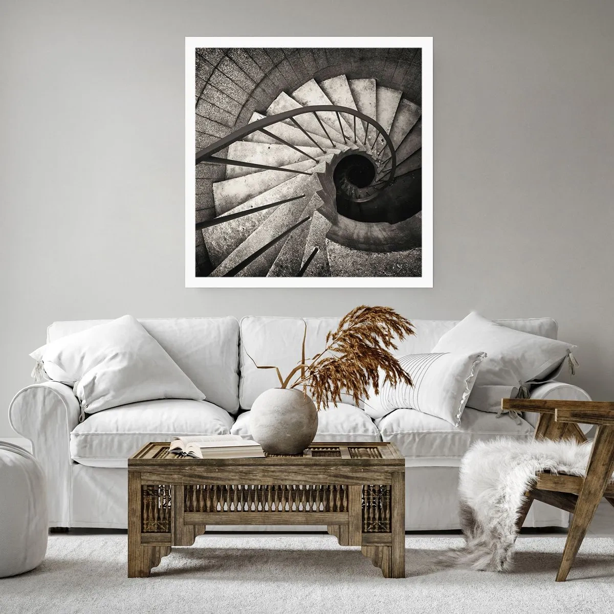 Pôster - Suba as escadas, desça as escadas - 60x60 cm