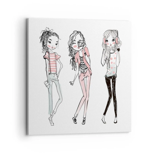 Quadro em tela - Vai ser divertido - 70x70 cm