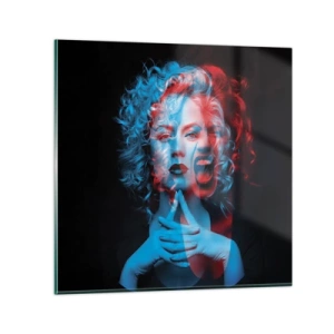 Quadro em vidro - O outro eu - 30x30 cm