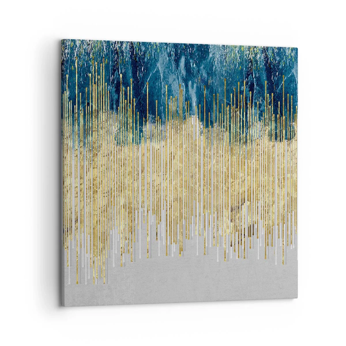 Quadro em tela - Borda dourada - 50x50 cm