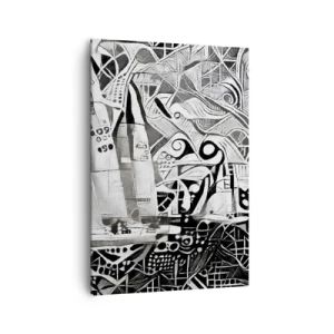 Quadro em tela - Entre as ondas - 70x100 cm