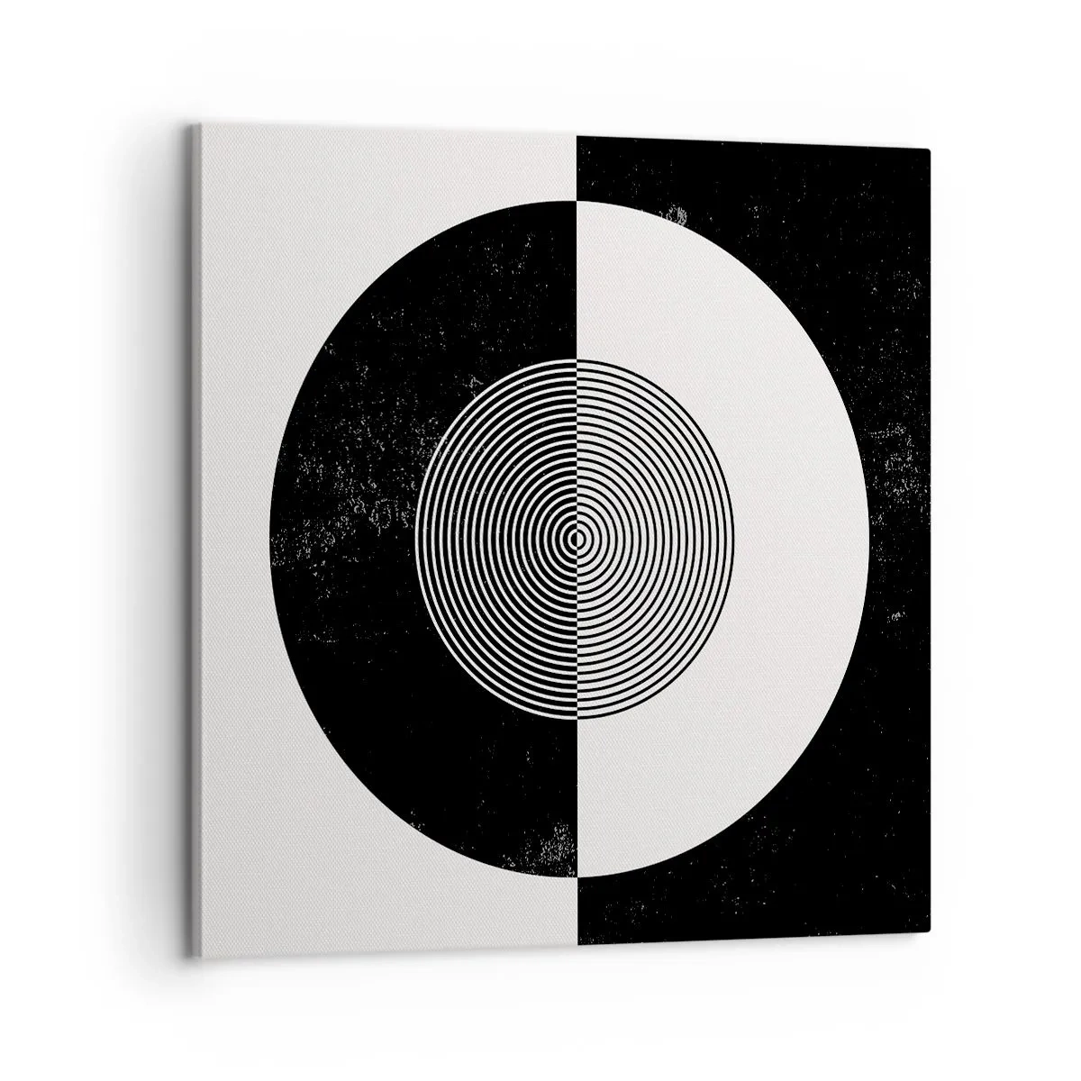 Quadro em tela - Harmonia a preto e branco - 60x60 cm