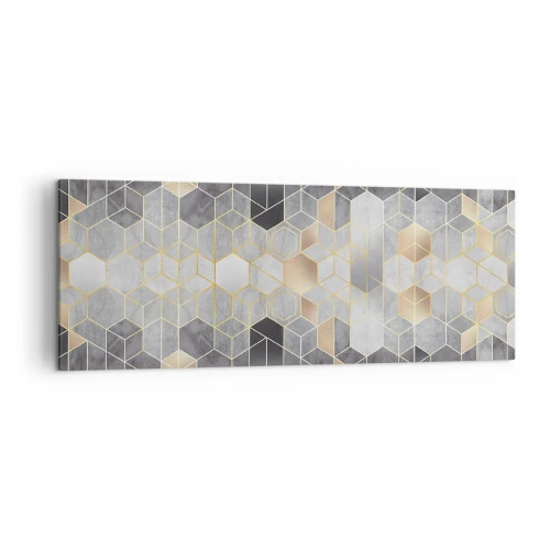 Quadro em tela - Composição do diamante - 140x50 cm