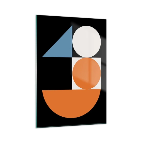 Quadro em vidro - Disposição das figuras - 50x70 cm