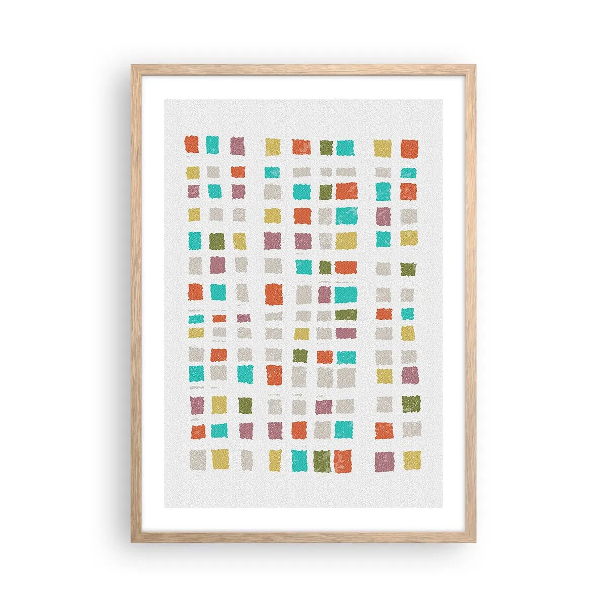 Pôster com moldura de carvalho claro - Jogo desconhecido - 50x70 cm