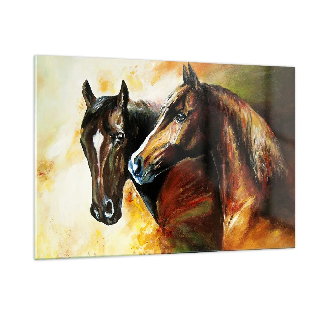 Quadro em vidro - Encanto em dobro - 120x80 cm