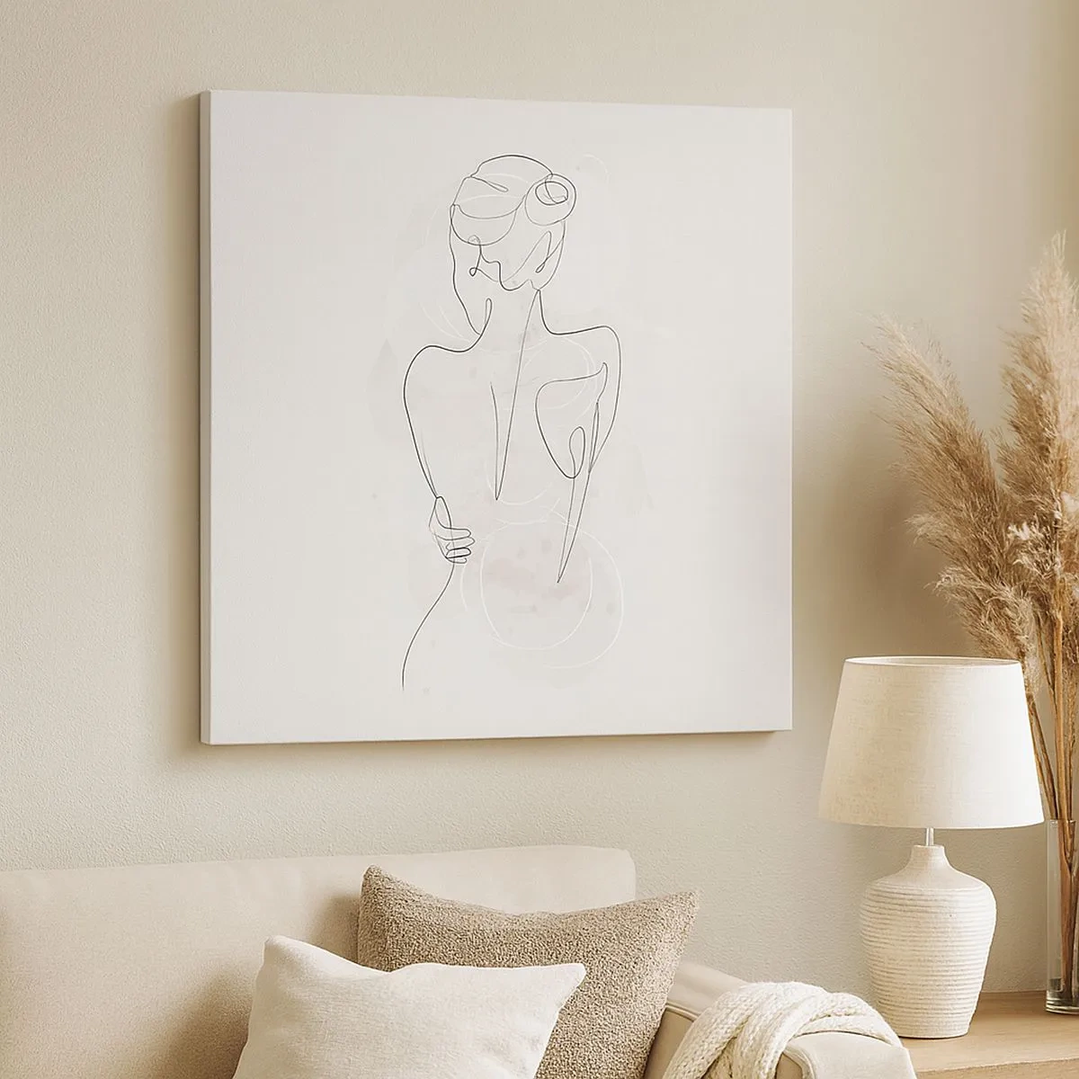 Quadro em tela - Como um instrumento sensível - 30x30 cm