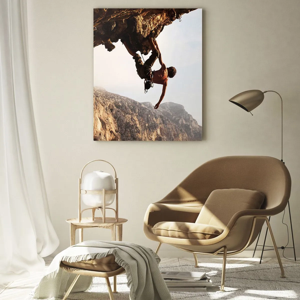 Quadro em vidro - O mundo encolhido num punhado de rochas - 50x70 cm