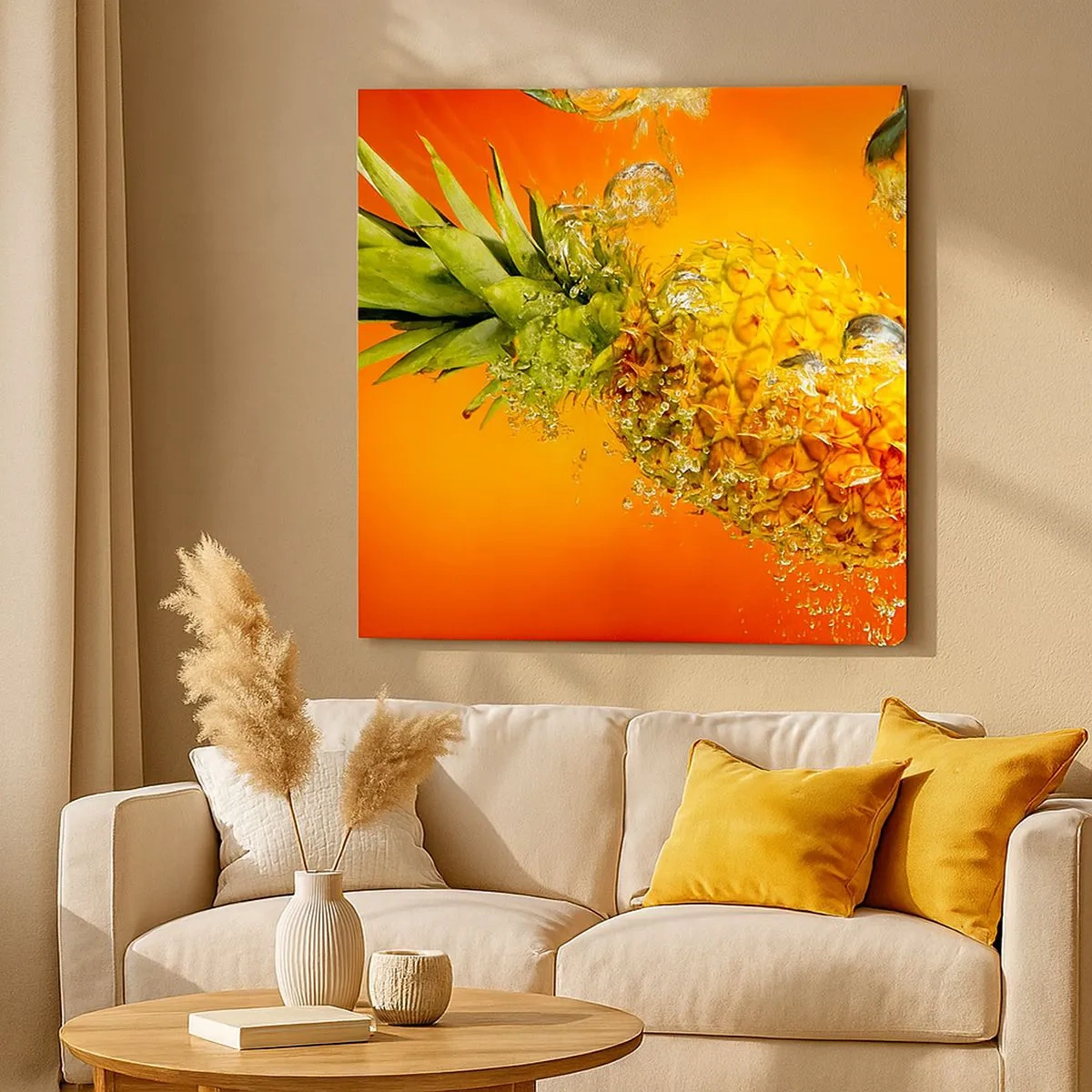 Quadro em tela - Frescor suculento tropical - 30x30 cm