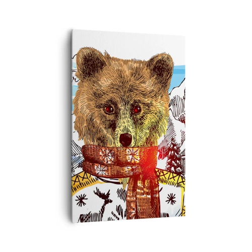 Quadro em tela - Cabana de urso - 80x120 cm